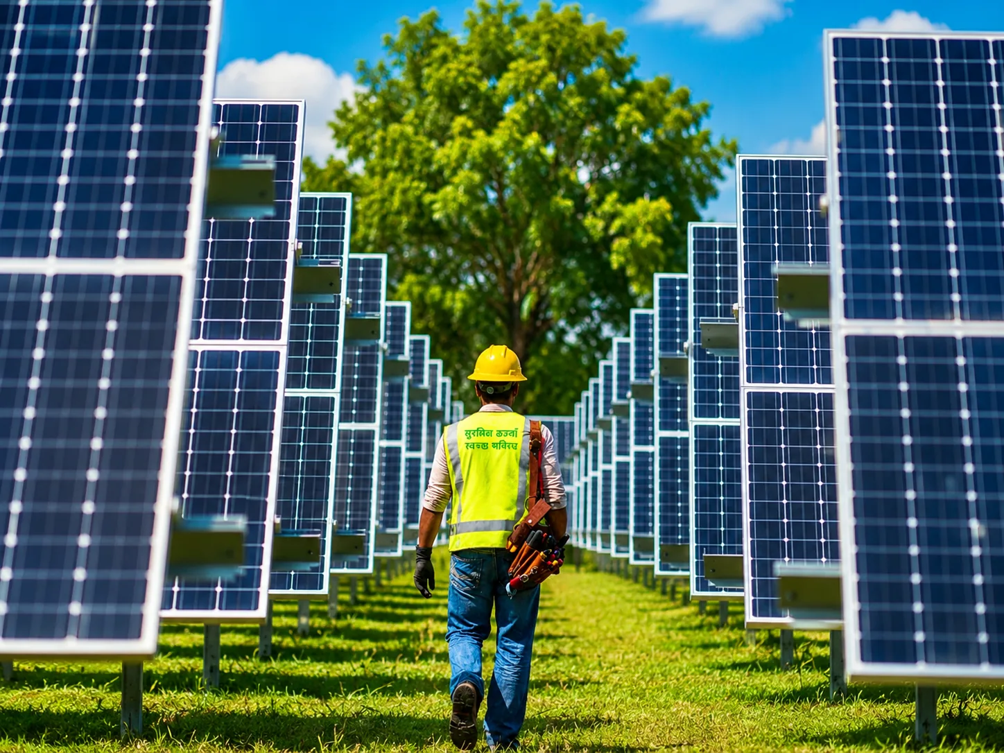 Utility scale solar farm